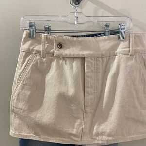 Denim mini skirt